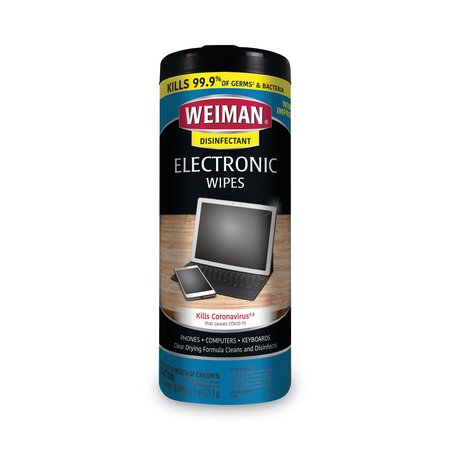 WEIMAN E-tronic Wipes, 7 x 8, 30/Canister 93